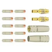 14x 15AK MIG MAG Welding Torch Kit 0.30in (0.8mm) M6 Contact Tip Nozzle Diffuser