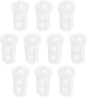 SG Store 10Pcs 50 Mesh Nylon Spray Gun Paint Filters Lobster Pot Filters Suction Feed Gun Strainers Pneumatic Paint Spray Gun Filter White