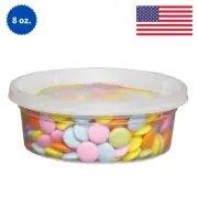 Microwave Safe 8 oz Plastic Deli Containers with Lids