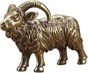 Cabilock Creative Goat Shape Brass Ornament Desktop Decoration for Living Bedroom Shop Bar Simulated Goat Figurine Premium Metal Craft for Home Decor