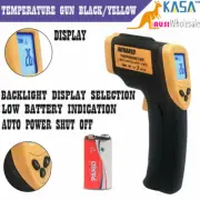 KASA Digital Laser Infrared Forehead Thermometer Temperature Gun Black / Yellow