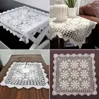 Tablecloth Decorate Square Table 40/60cm Vintage Cotton Countryside Cover