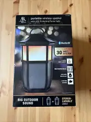 Acoustic Research Wireless Bluetooth Indoor Outdoor Speaker Flickering Light ✅✅✅