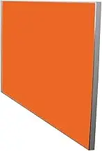 Exquisite Modern Office Desk with Decorative Aluminum Edging Multi Function Folding Table Wall Mounted Dining Table in Orange Color Chasing The Dawn