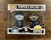 Funko Pop Games Mortal Kombat X Scorpion & Sub Zero 2 Pack Gamestop Exclusive