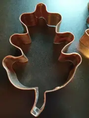 NEW Wilton fall thanksgiving oak leaf ~ 5" Cookie Cutter copper