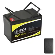 12V 100Ah Lithium Battery with VoltX 10000mAh Power Bank