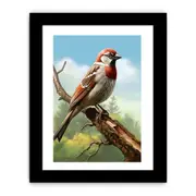 Sparrow Art Art Framed print