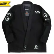 Black BJJ Gi SHOYOROLL Cut RVCA 450gsm Uniform Pearl Weave Batch 60 Men BJJ Suit