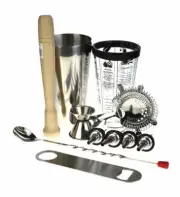 NEW DIAL A DRINK BOSTON SHAKER SET Boston Maker Mixer Martini Spirits Bar Recipe