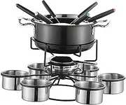Ronyme Fondue Pot Set with Forks for Celebrations and Outdoor Cooking, B