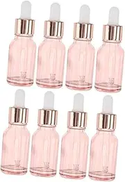 WEKADRIN 8Pcs Glass Dropper Bottles Multi Function Essential Oil Sub Bottles for Perfumes and Aromatherapy Outdoor Leak Design for Easy Dispensing