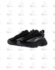 Kids Puma Carbon Particle GS Black Gray 400675 01 Shoe Sneaker Trainer