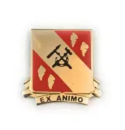 US Army 27th Support Battalion Unit Crest Insignia, DUI, Lapel Hat Pin
