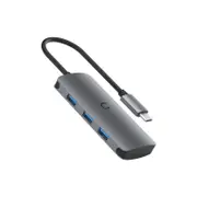 [CY3316HUBC3] Unite SlimMate USB-C Hub Black, 100W USB-C PD Pass-through Port, 3x USB-