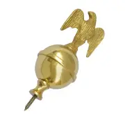4 1/2" Brass Ball Eagle Spire Finial Grandfather Clock - Watch Tool