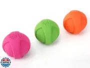 Hartz DuraPlay Ball Squeaky Latex Dog Toy, Medium 3 Pack