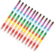 Friendly Crayon Blocks Bright Colors Easy to Hold for Boys and Girls Art Activities Great for School Home