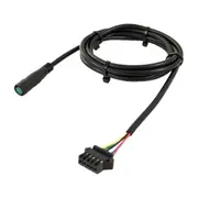 TDR Adapter Cable 165cm 5Pin KT Display SM Connector Extension Wire Plug Waterproof Instrument Controller Conversion ABS Material Electric Bicycle Ebike Accessories Connection Interface Line