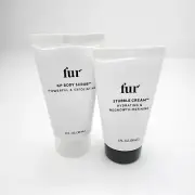 fur 2 pc Travel Set - Stubble Cream & KP Body Scrub 1oz each NEW SEALED