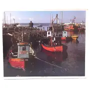 Whitman MOMMARK DENMARK Jigsaw Puzzle Fishing Boats 1200pc Factory Sealed