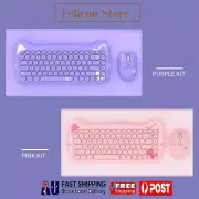 Mini USB 2.4Ghz Wireless Keyboard 84 Keys Retro Compact Mac PC Desktop