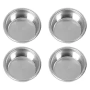 4Pack 54mm Filter Basket for Sage 870/875/878/880 54mm Semi-Automatic Coffee Machine Bottomless Han silver