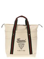 [Gucci] Gucci-Large Coat Of Arms Shopping Tote Bianco-Uomo OS