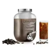 NutriChef Cold Brew Coffee Maker Mess-Free Wide-Mouth 10in x 6.1in 4.25lbs