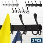 2Pcs Coat Racks with 5 Hooks Wall Mounted Coat Hook Rack Heavy Duty Wall