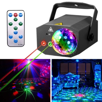 Party Lights Disco Ball Projector Stage Light LED RGB Disco Party With Remote