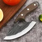 Kitchen Knife Fish Boning Chef Meat Vegetable Fruit Slicer 30Cr13MoV Steel Wood