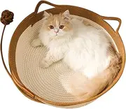 Aceirropy Cat Basket Bed | Handmade Round Lounge Baskets | Furniture Protection Mat Pad Breathable Foldable Nest for Small Pets Home Nursery Room Rabbits Kitten Puppy
