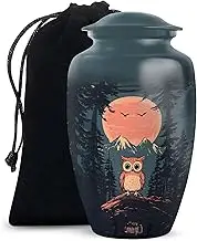 Owl Urns - Cremation Funeral Urns for Adult Ashes Women - Ash Holders for Human Ashes - Urn for Human Ashes Adult Female & Male 10 Inch