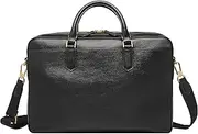 Fossil Men's Haskell or Asher Leather Messenger Briefcase Work Laptop Bag for Men