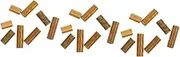 3sets Brass Thread Rods for Light Fixtures Easy Install Extend Sockets Creative Thread for Lamps 8pcs*3