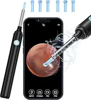 Ear Cleaner with Ear Wax Removal Kit - Visual 1080P FHD WiFi Wireless Camera with 6 LED, Suitable for Adults, Children, Pets - Otoscopes for Easy Visual Earwax Removal