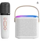 Bluetooth Speaker with Wireless Microphone Portable Karaoke Speaker with LED NWT