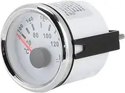 52mm/2in Marine Engine Water Temperature Gauge, IP67 Waterproof 40-120 ℃ Marine Water Temp Gauge Temperature Meter 9-32V Boat Temp Meter Kit for RV, Truck, Generator (White)
