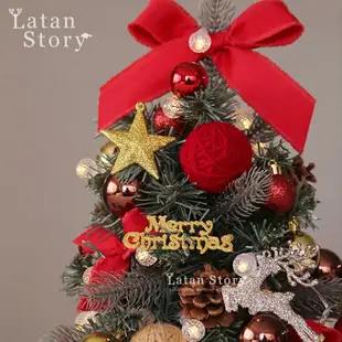 北歐圣誕樹裝飾紅色麋鹿迷你小樹裝飾桌面擺件商場圣誕節裝飾用品