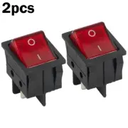 2pcs RED 2 Position Rocker Switch for Power Pump ON OFF Excellent Performance