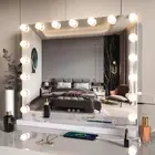 Vanity Mirror Makeup Mirror with Lights,23.6" X 19.6"Large Tabletop Light up Mir