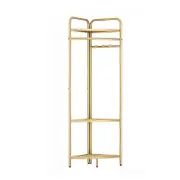Corner Gold Clothing Rack Clothes Bedroom Storage