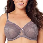 [Glamorise] Women's Full Figure Wonderwire Lace Bra #9845