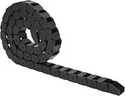 Black Nylon Cable Chain Wire Carrier Drag Chain for CNC Machine High Temperature Indoor Outdoor Stable Long Service Life 1 Meter Long