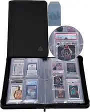 Rayvol PSA-Sized Slab Binder, Graded Card Binder for 40 PSA Slabs With 40 Sleeves, 4 Pockets Top Loading Card Holder Storage Album