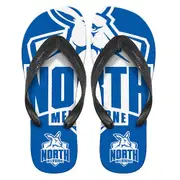 North Melbourne Kangaroos AFL Team Thongs Flip Flops Size 9/10