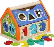 Generic Wooden Activity Cube Activity Center Early Learning for 1 Year Old Boys Girls Birthday Gifts