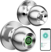 GHome Smart Door Knob Fingerprint Door Lock Rechargeable Smart Lock Electroni...