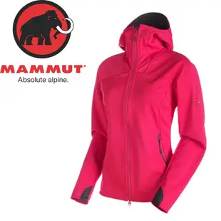 MAMMUT 長毛象 女款 Ultimate連帽防風外套WINDSTOPPER《洋紅》/14931/悠遊山水